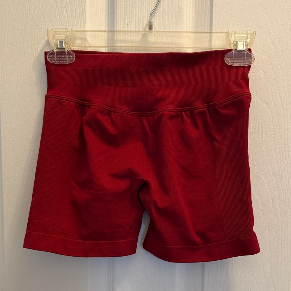 Source Unknown Women's High-Rise Red Bike Shorts
